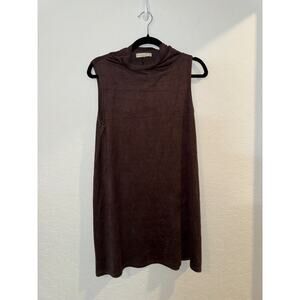 EUC Wasabi + Mint Sleeveless Hooded Tunic Brown Size M